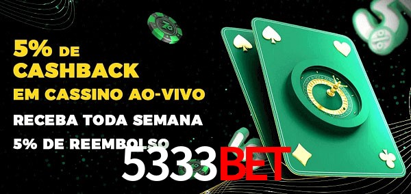 Promoções do cassino ao Vivo 5333Bet